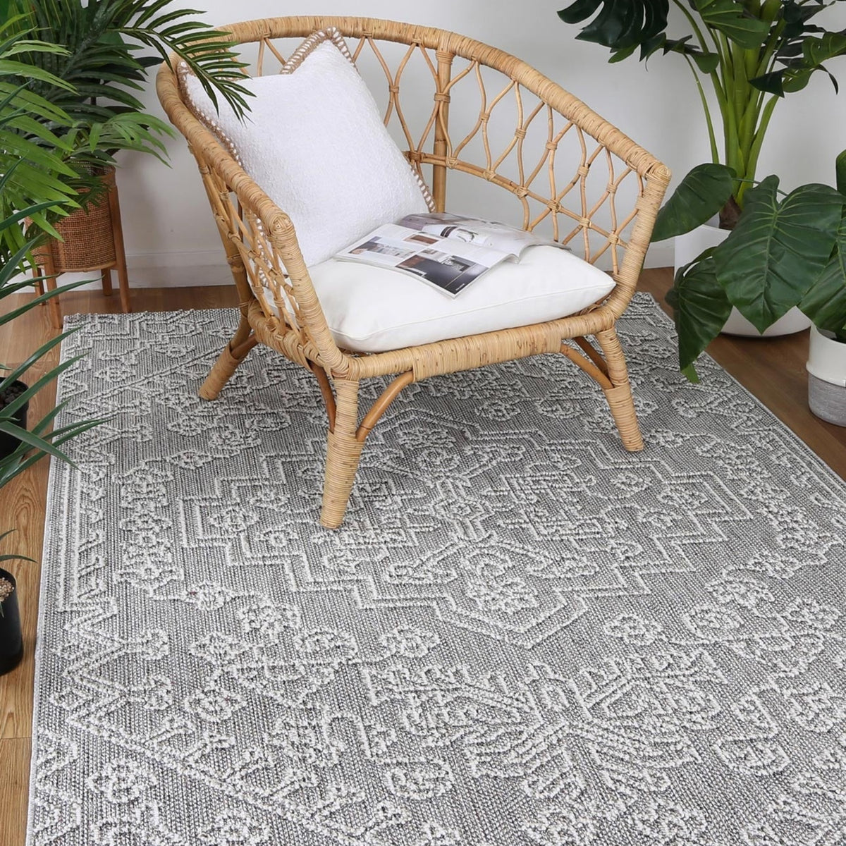 Vanuatu Bule Ash Tribal Flatweave Rug