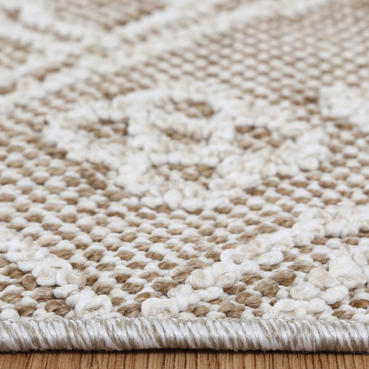 Vanuatu Waita Beige Tribal Flatweave Rug
