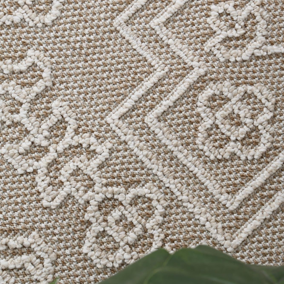 Vanuatu Waita Beige Tribal Flatweave Rug