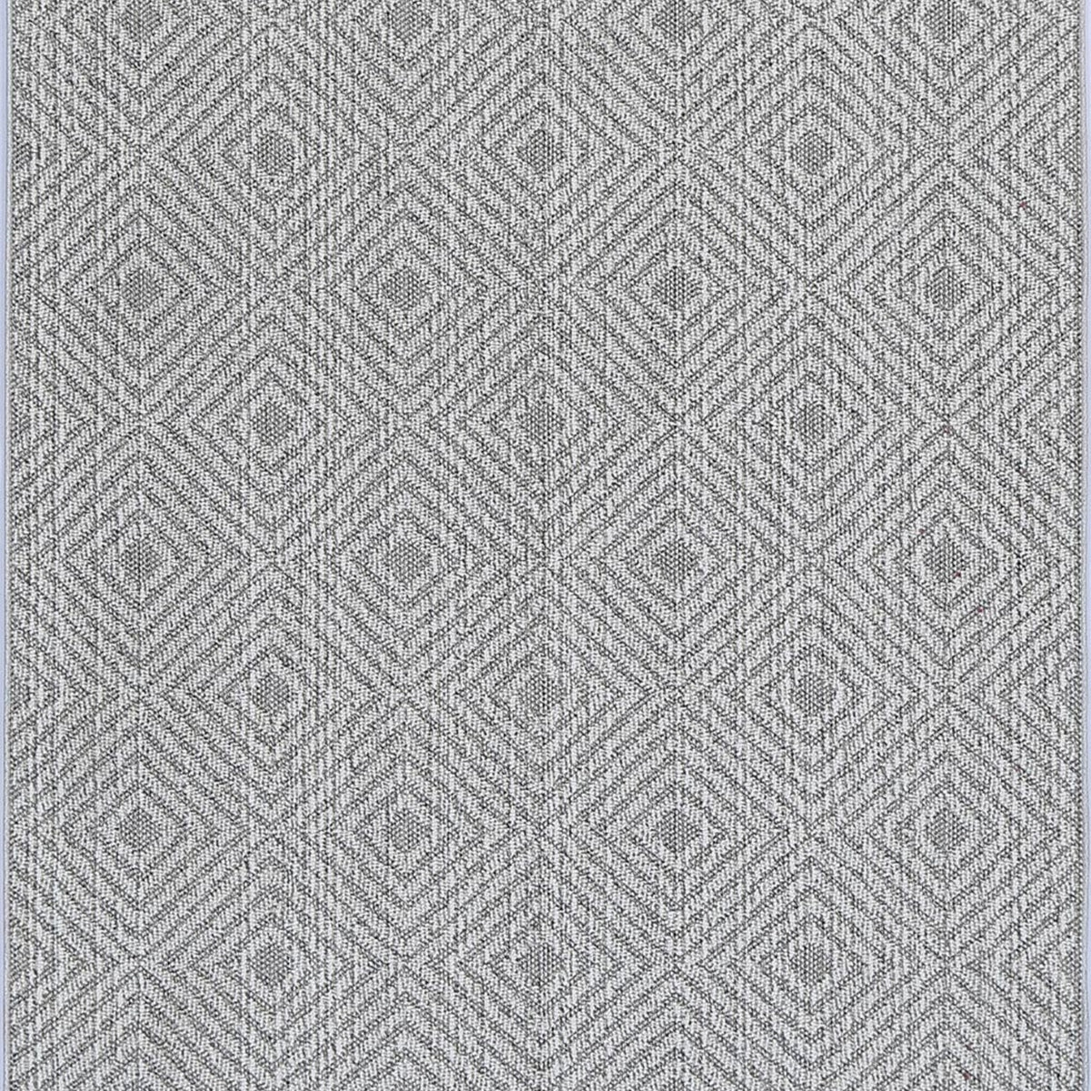 Vanuatu Walasi Ash Geometric Flatweave Rug