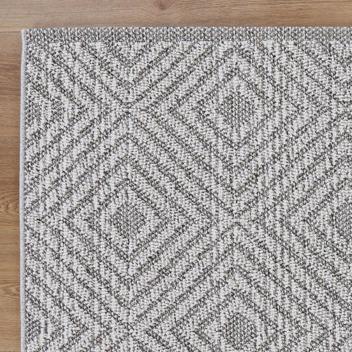 Vanuatu Walasi Ash Geometric Flatweave Rug