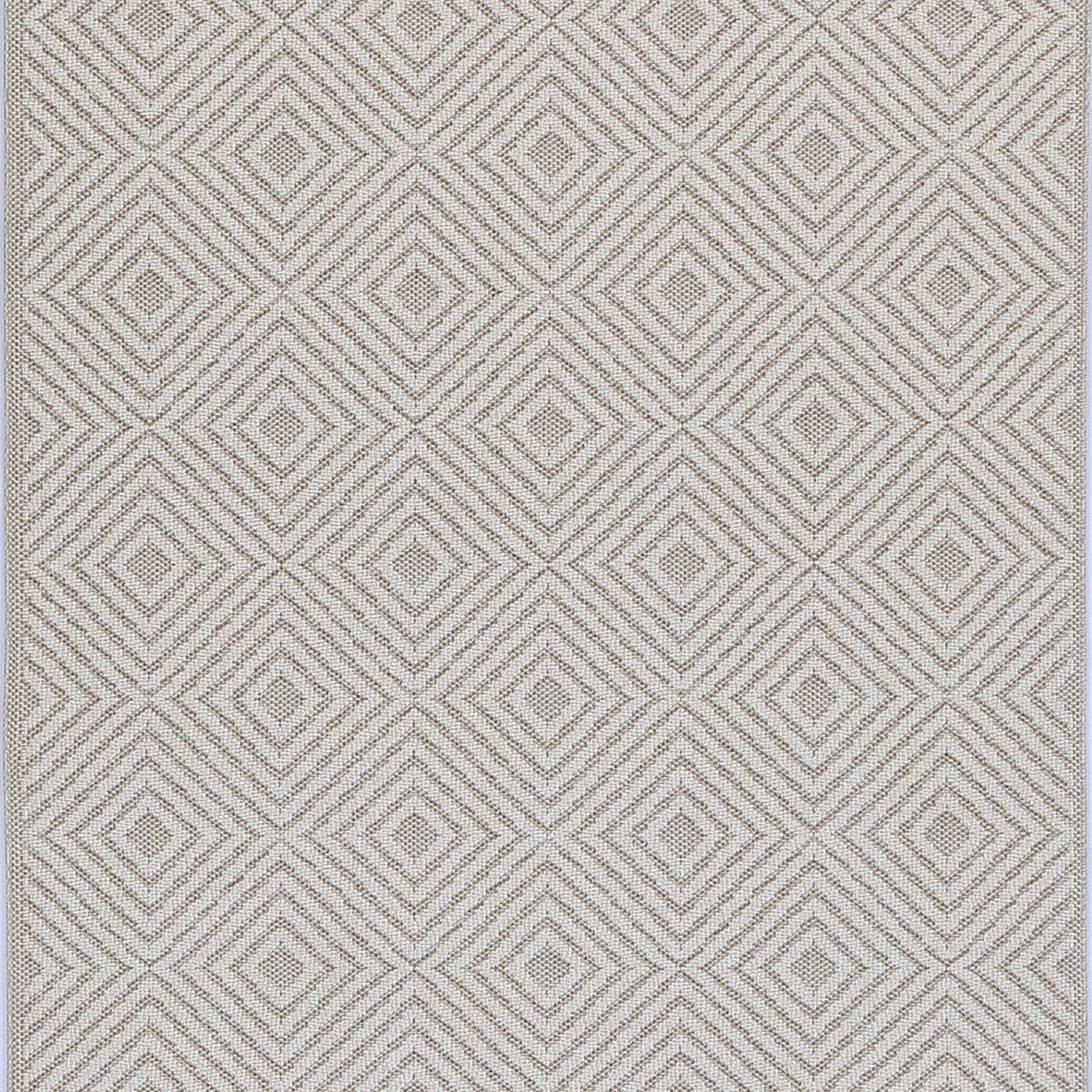 Vanuatu Wickham Beige Geometric Flatweave Rug