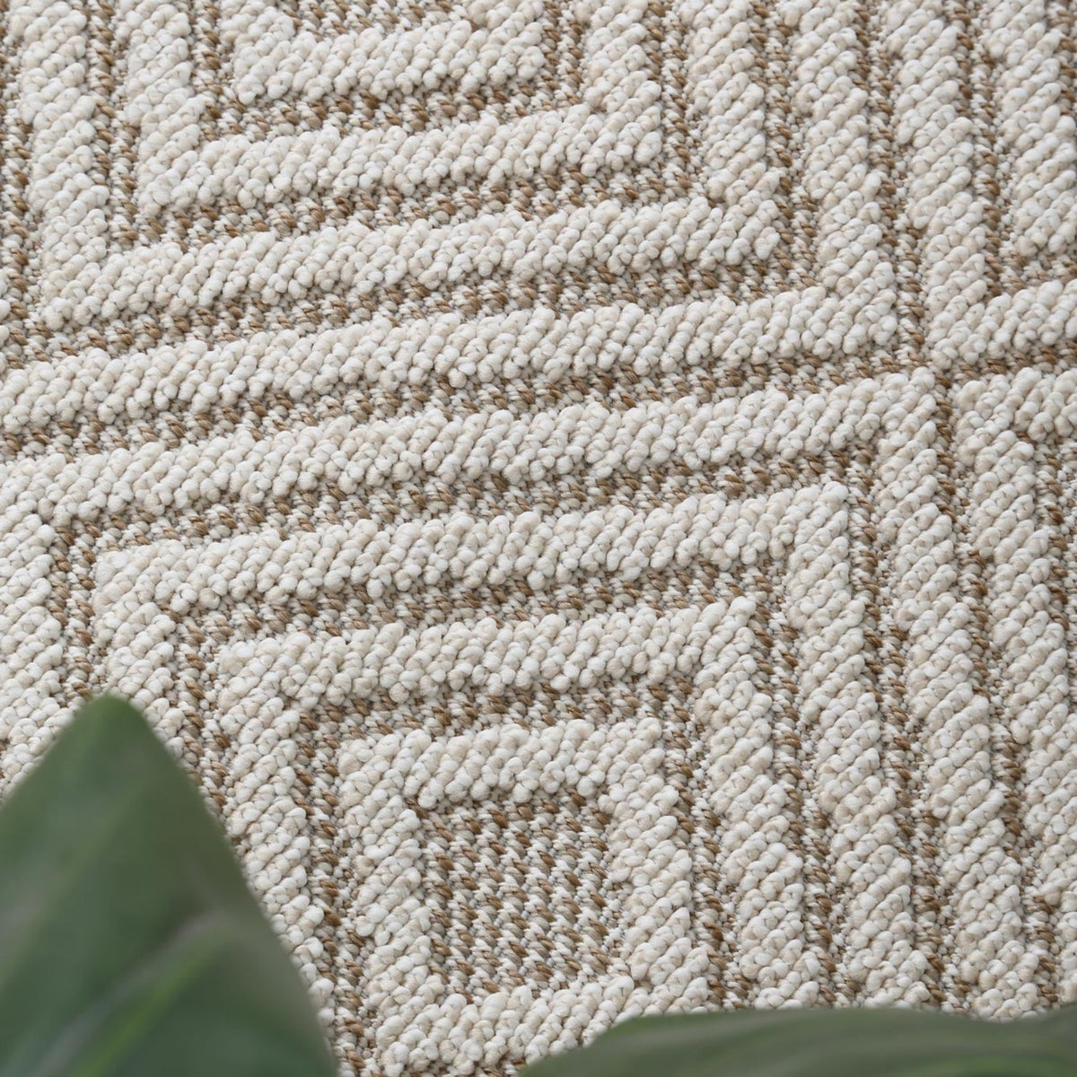 Vanuatu Wickham Beige Geometric Flatweave Rug