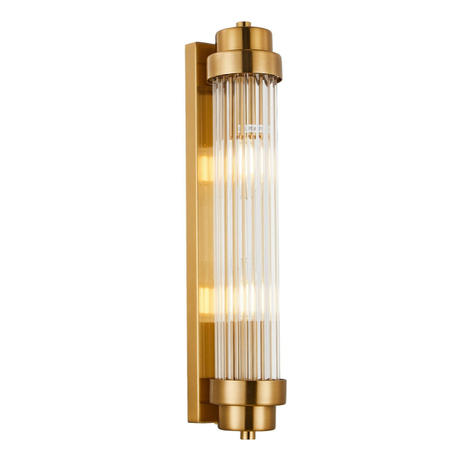 VARILLAS: Interior Up/Down Clear Glass Rod Wall Lights