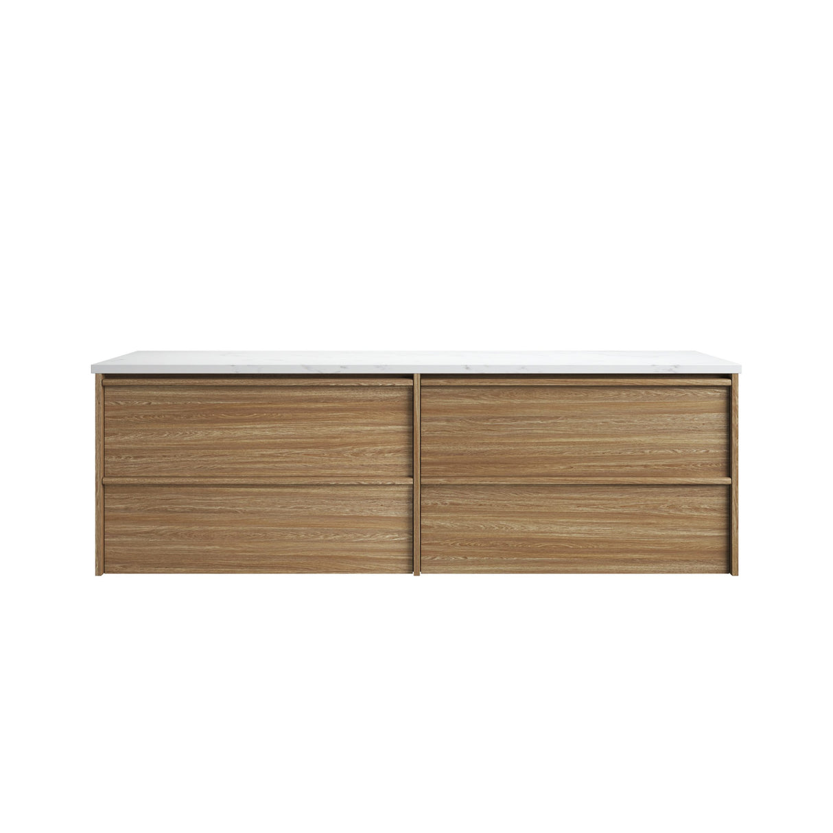 VENETTA Framed Wall Hung Vanity Harvest Oak