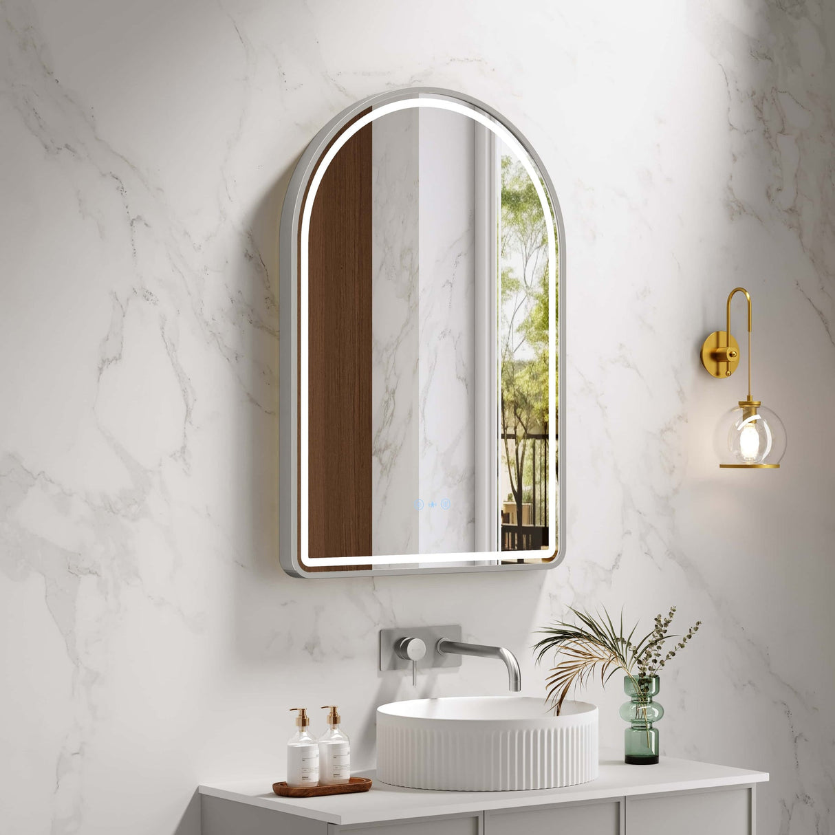 VENUS LED Arch Mirror (600×900mm)