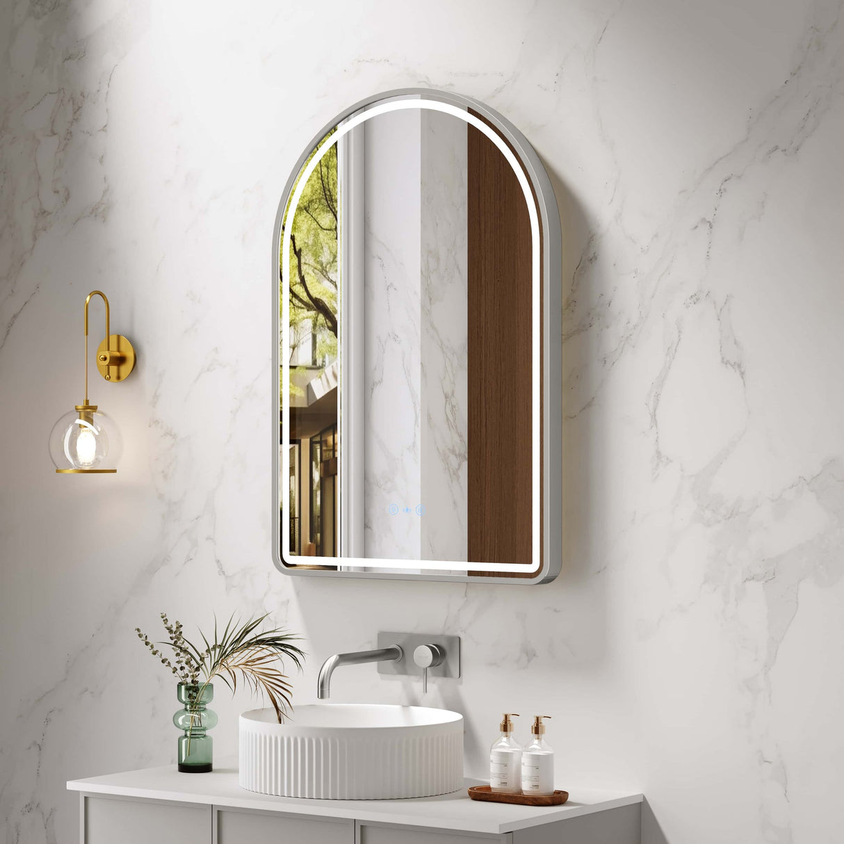VENUS LED Arch Mirror (600×900mm)