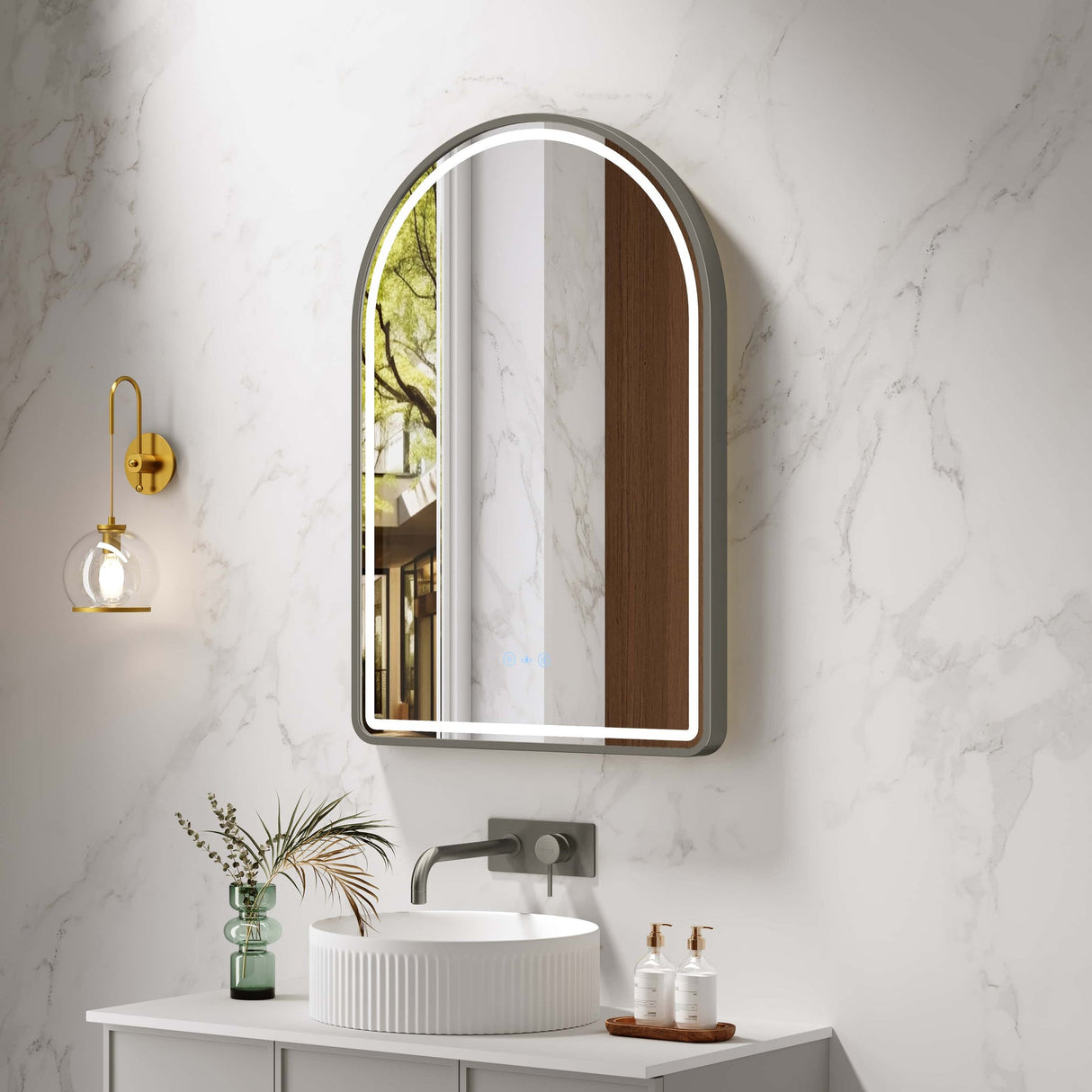 VENUS LED Arch Mirror (600×900mm)