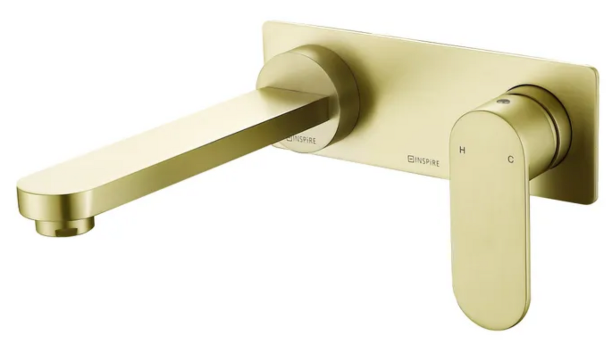VETTO Wall Mixer With Spout - Brushed Gold