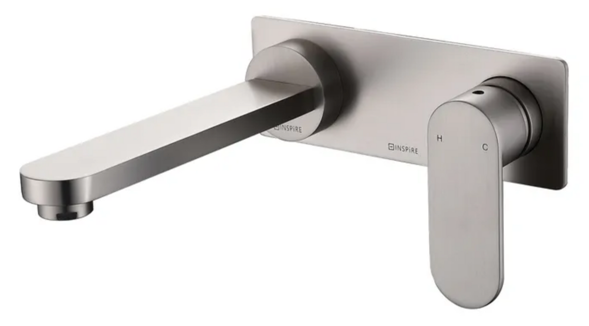 VETTO Wall Mixer With Spout - Brushed Nickel