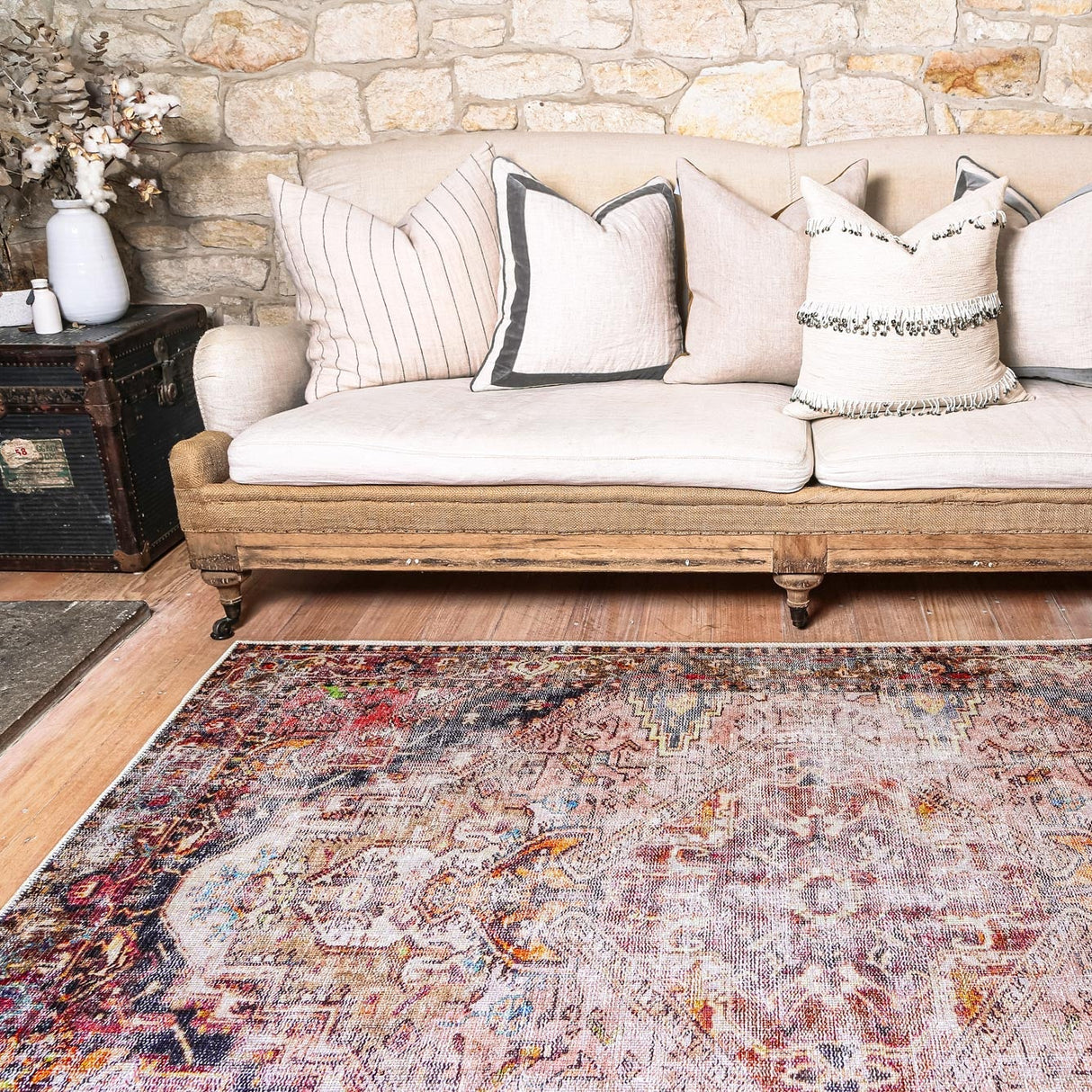 Distressed Vintage Derya Multi Area Rug - VITAL 2379-01