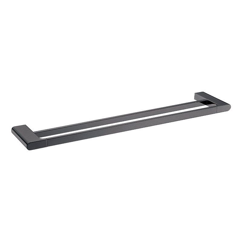 VOG Double Towel Rail 800mm - Gun Metal Grey