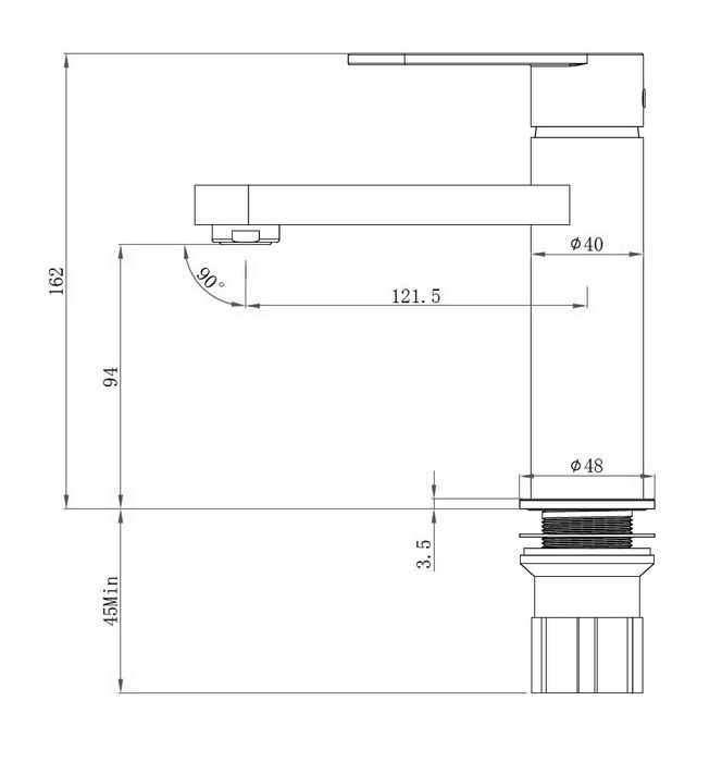 Vetto Basin Mixer-Lead Free