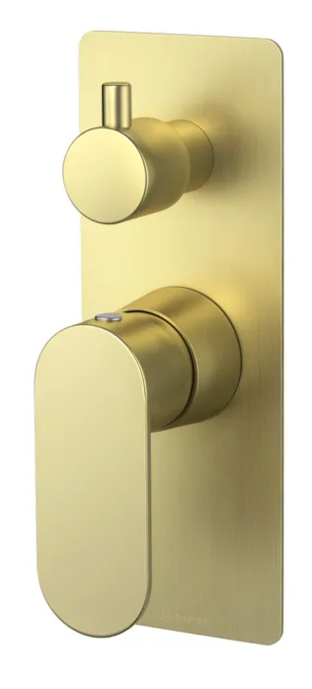 VETTO Shower/Wall Mixer with Diverter - Brushed Gold