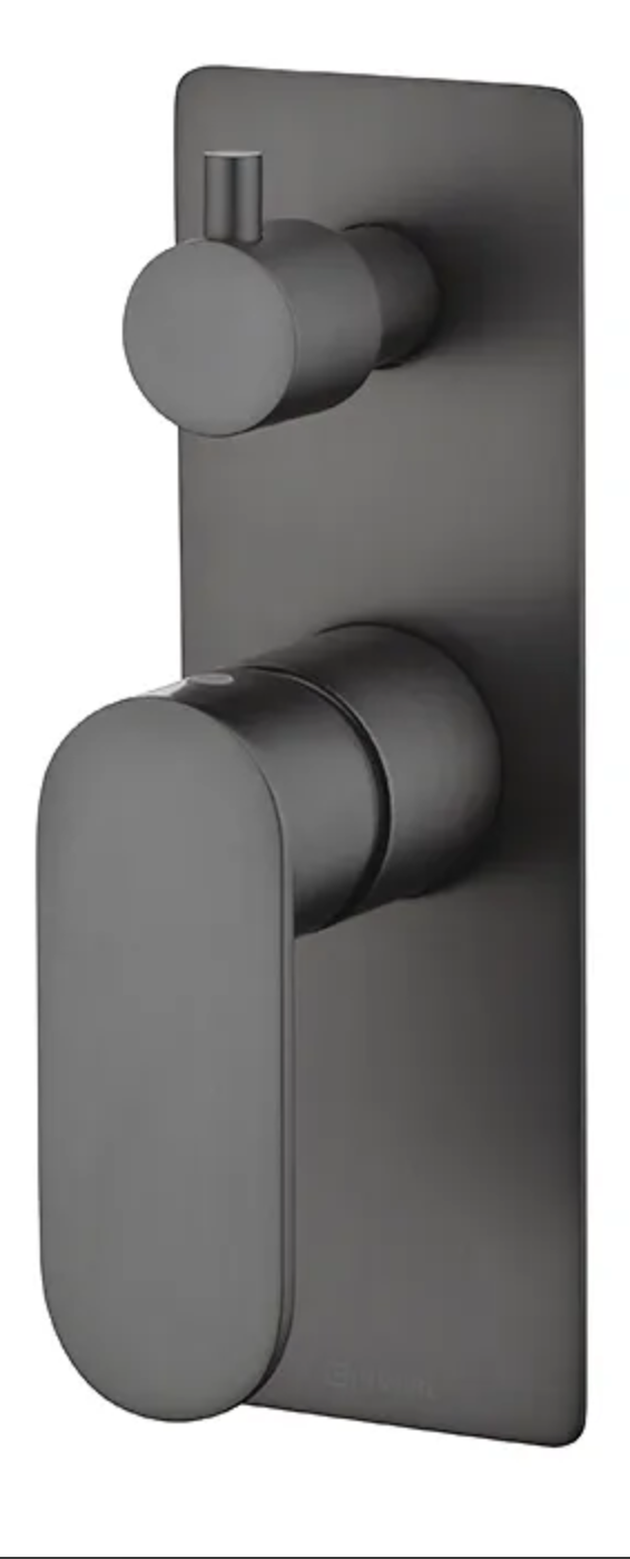 VETTO Shower/Wall Mixer with Diverter - Brushed Gun Metal