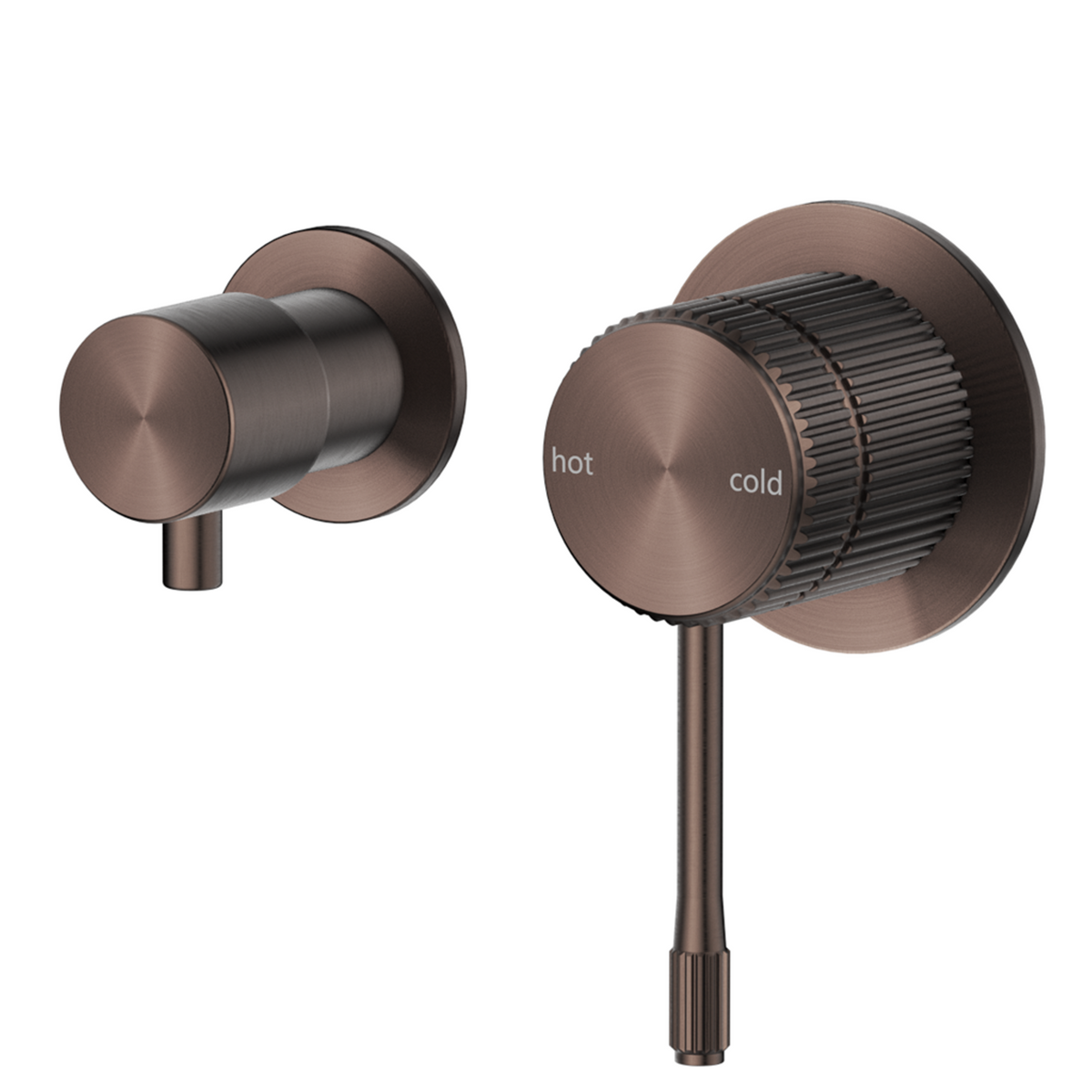 Mica Fluted Sideways Shower Mixer Diverter