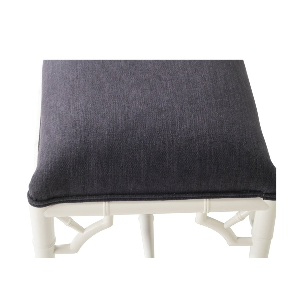 Whitley Chester Mahogany Bench Seat | Bed End – 1.2m – Navy Cushion