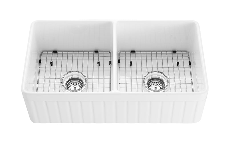 Greenwich Fireclay Kitchen Sink 838x457x255mm