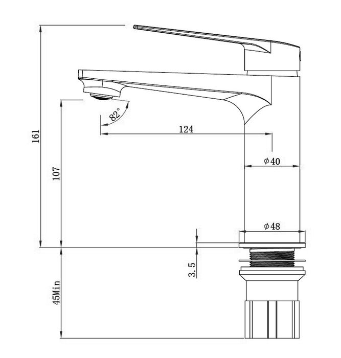 ZEVIO Lead Free Basin Mixer