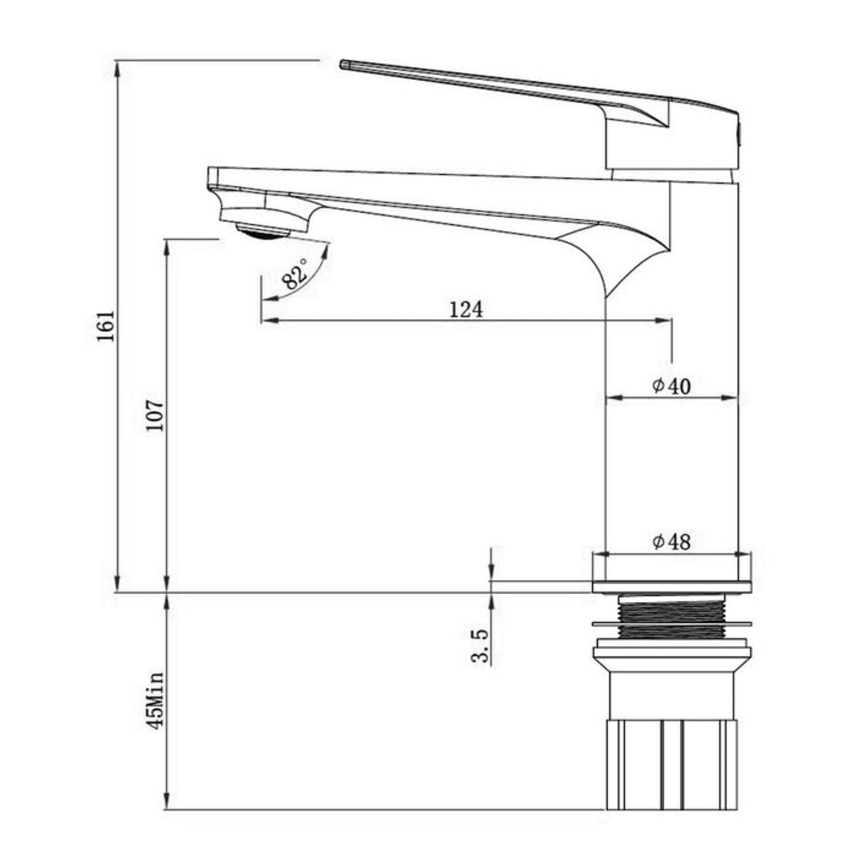 ZEVIO Lead Free Basin Mixer
