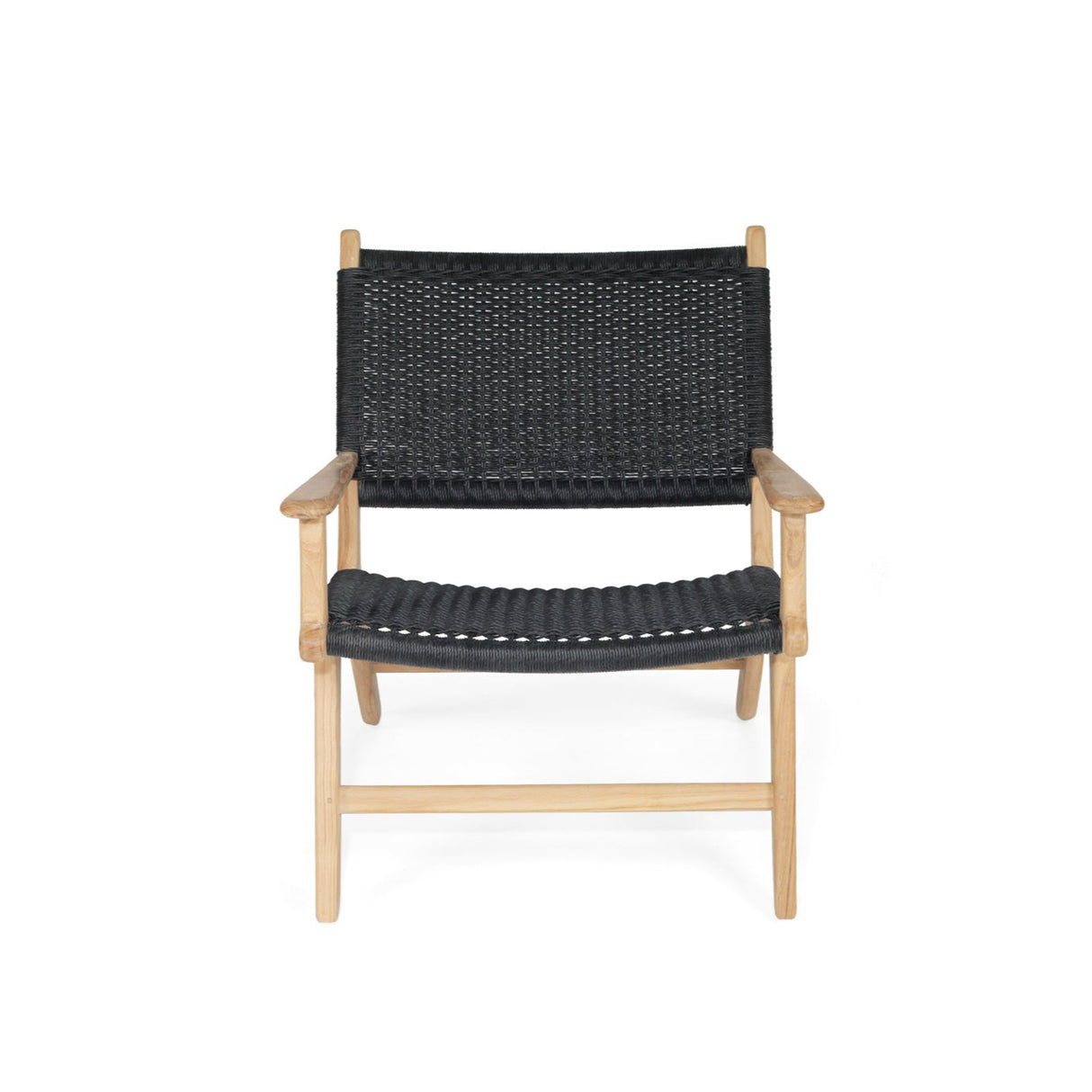 Zane Accent Arm Chair – Black (Close Weave) - 0.72m