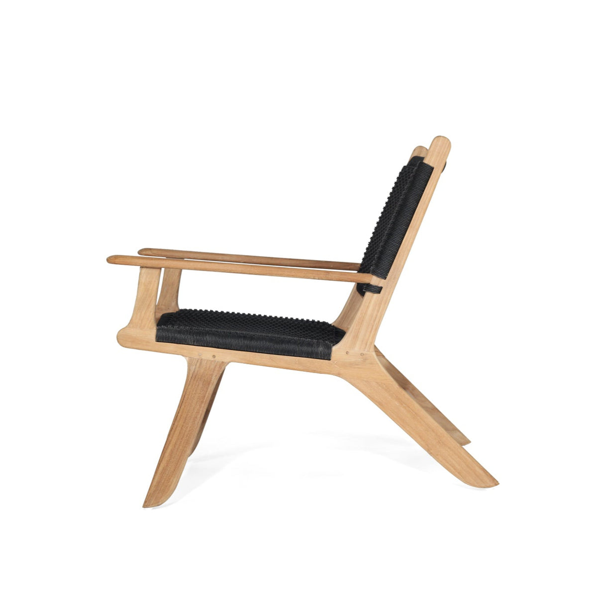 Zane Accent Arm Chair – Black (Close Weave) - 0.72m