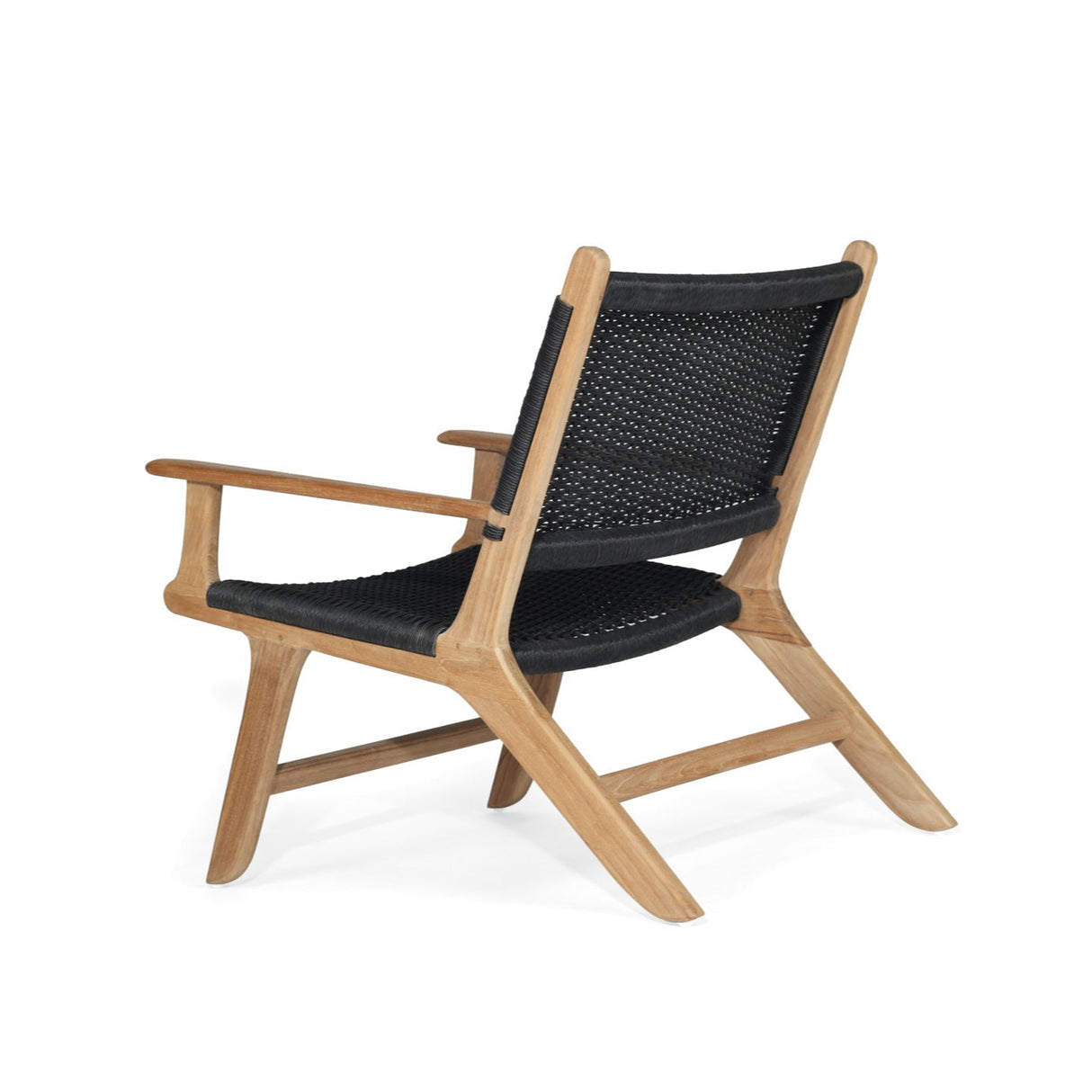 Zane Accent Arm Chair – Black (Close Weave) - 0.72m