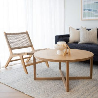 Zane Accent Teak Chair – Washed Grey