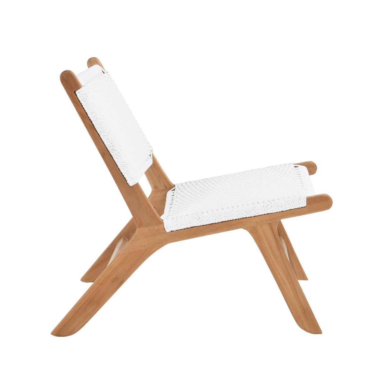 Zane Accent Teak Chair – Whitley (Close Weave) - 0.72m