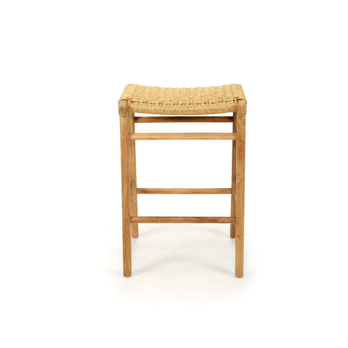 Zane Backless Counter Stool 0.68m – Sand (Close Weave)