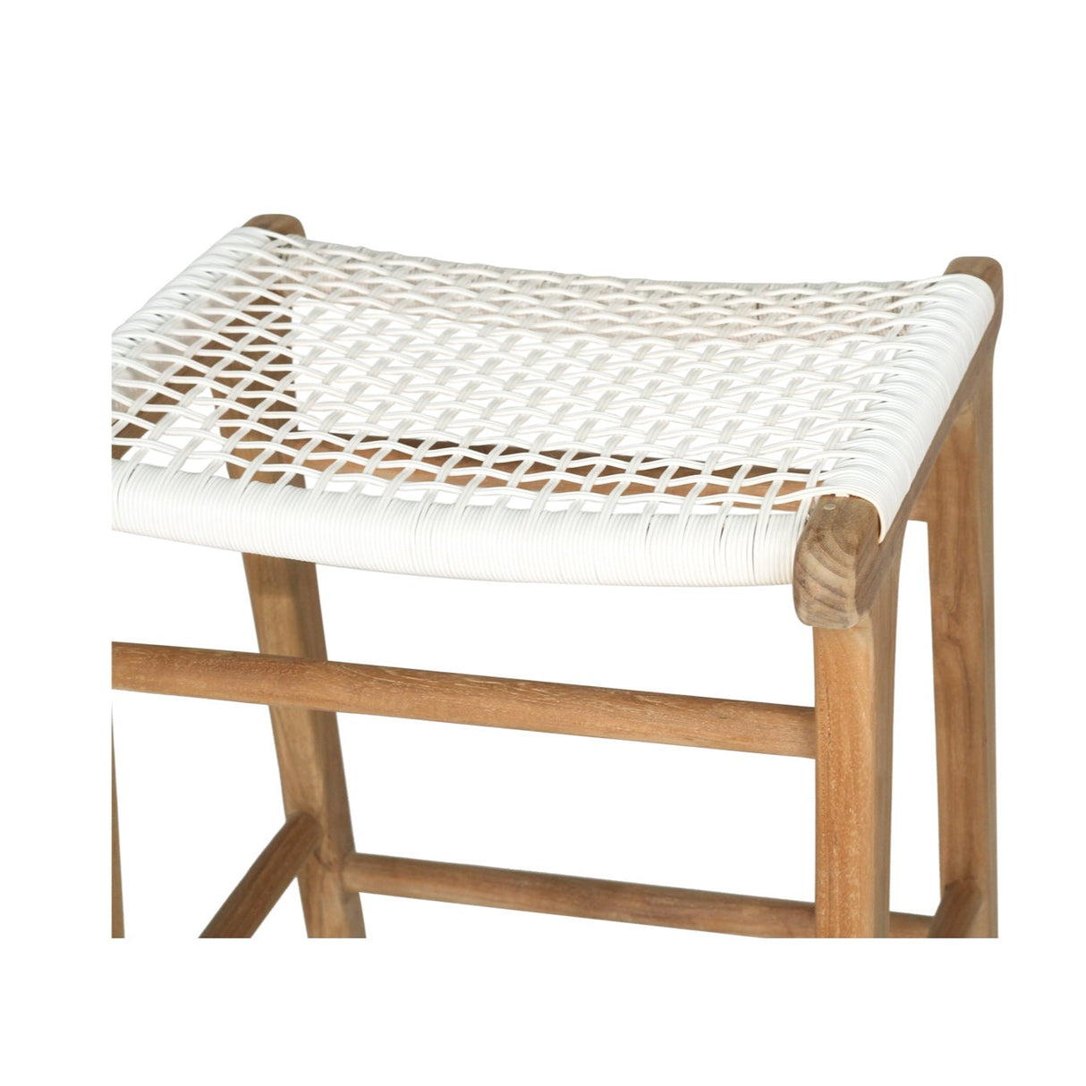 Zane Backless Teak Bar Stool - Whitley - 0.78m