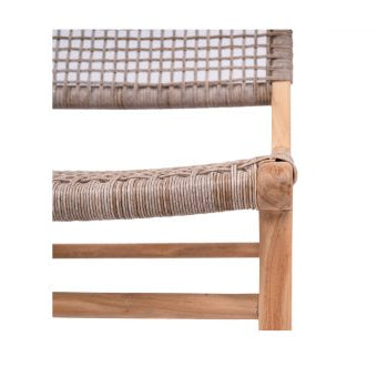 Zane Teak Counter Stool - Washed Grey - 0.95m
