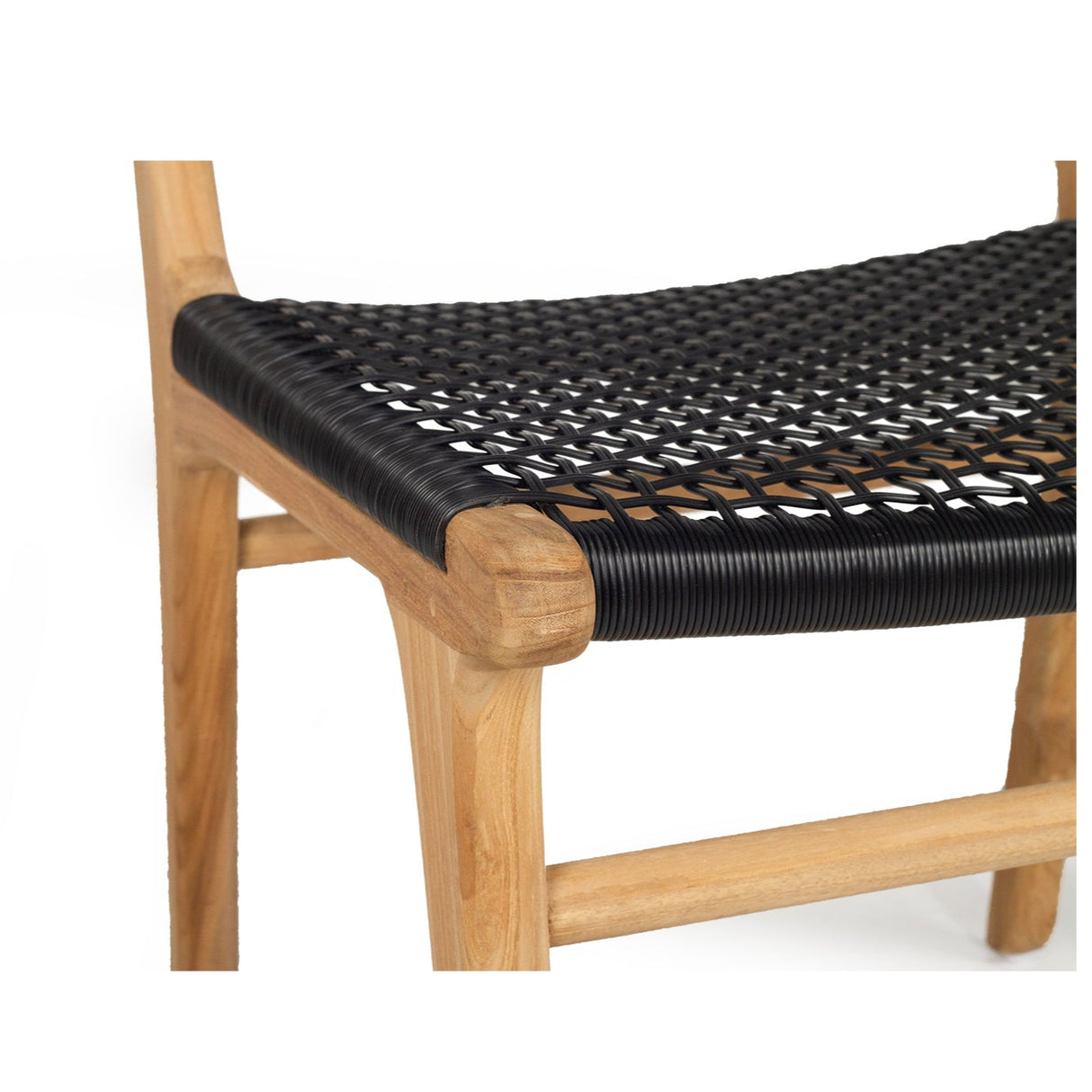 Zane Teak Dining Chair - Black