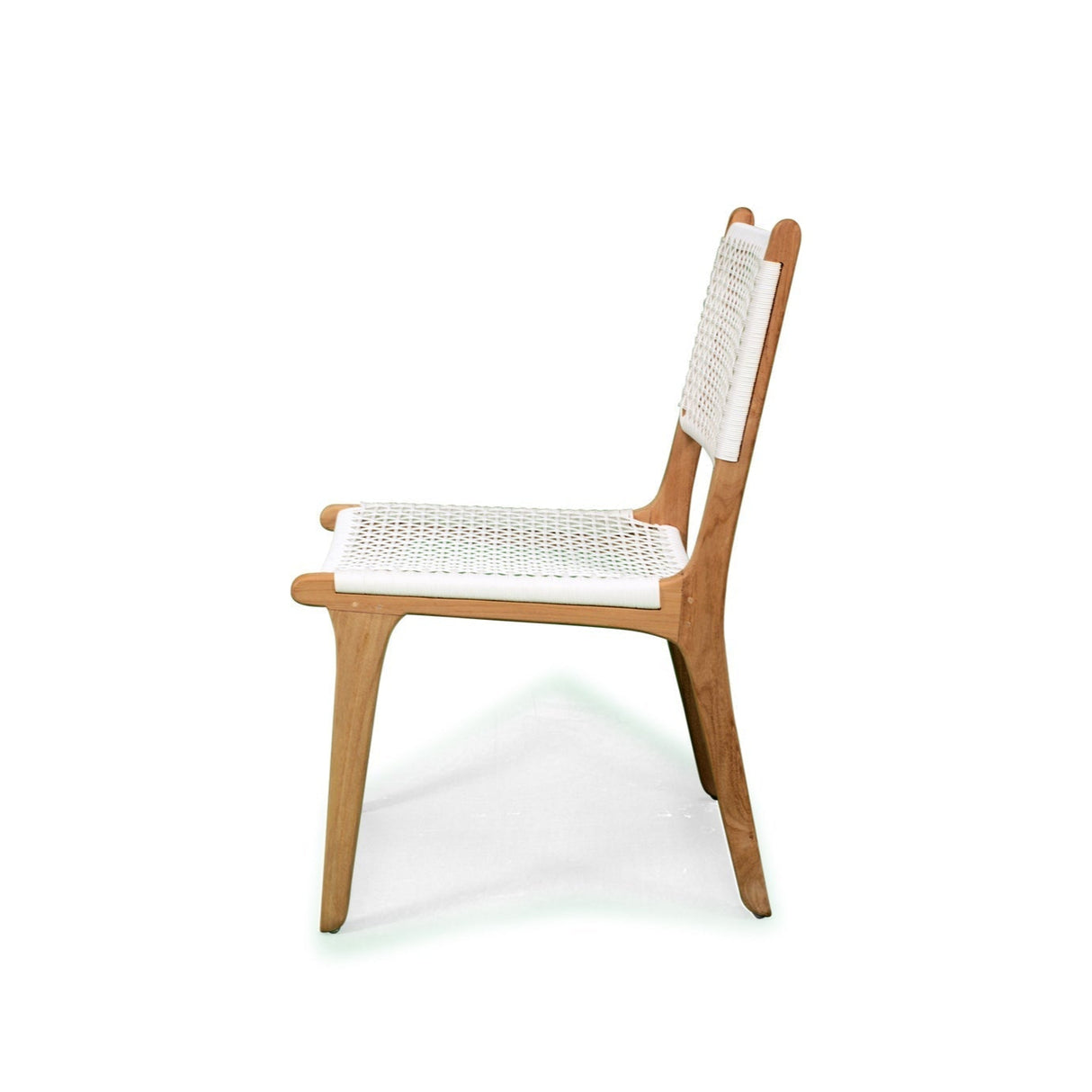 Zane Teak Dining Chair - White