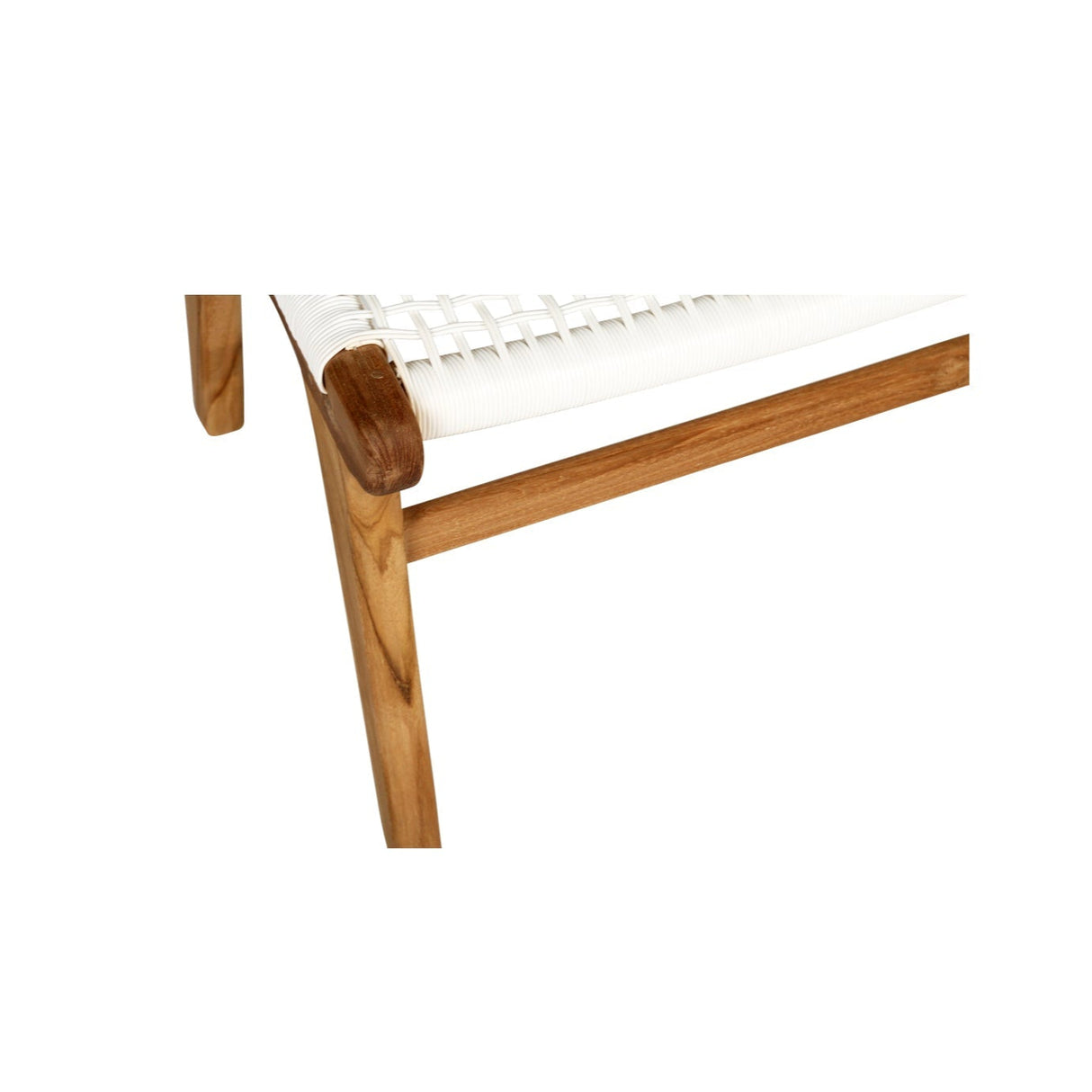 Zane Teak Lazy Chair Ottoman – Whitley - 0.4m