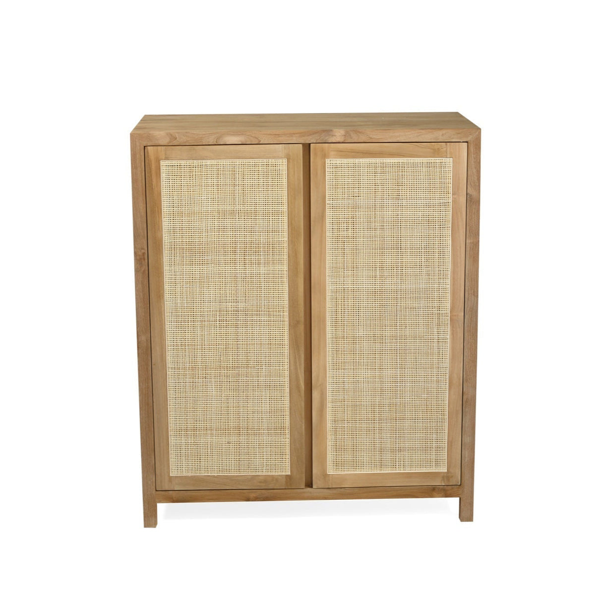 Zarah Solid Teak Shoe Cabinet 1m