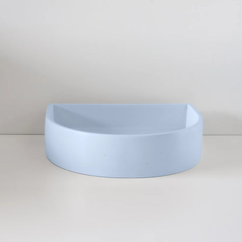 Sticks & Stone Concrete Polished Half Moon Basin