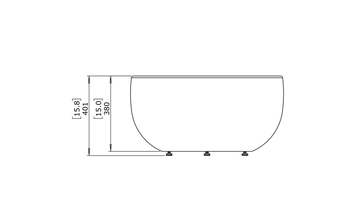 EcoSmart NODE 30 Concrete Coffee Table (CIRC M1)