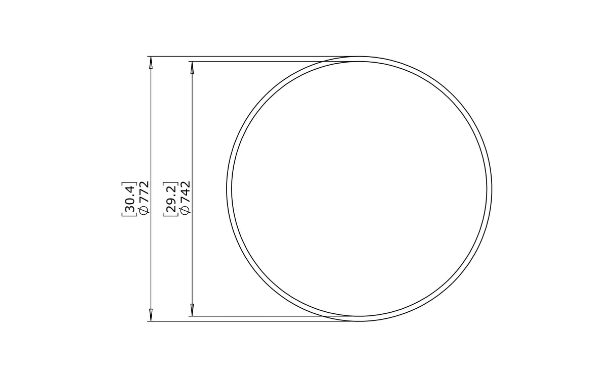 EcoSmart NODE 30 Concrete Coffee Table (CIRC M1)