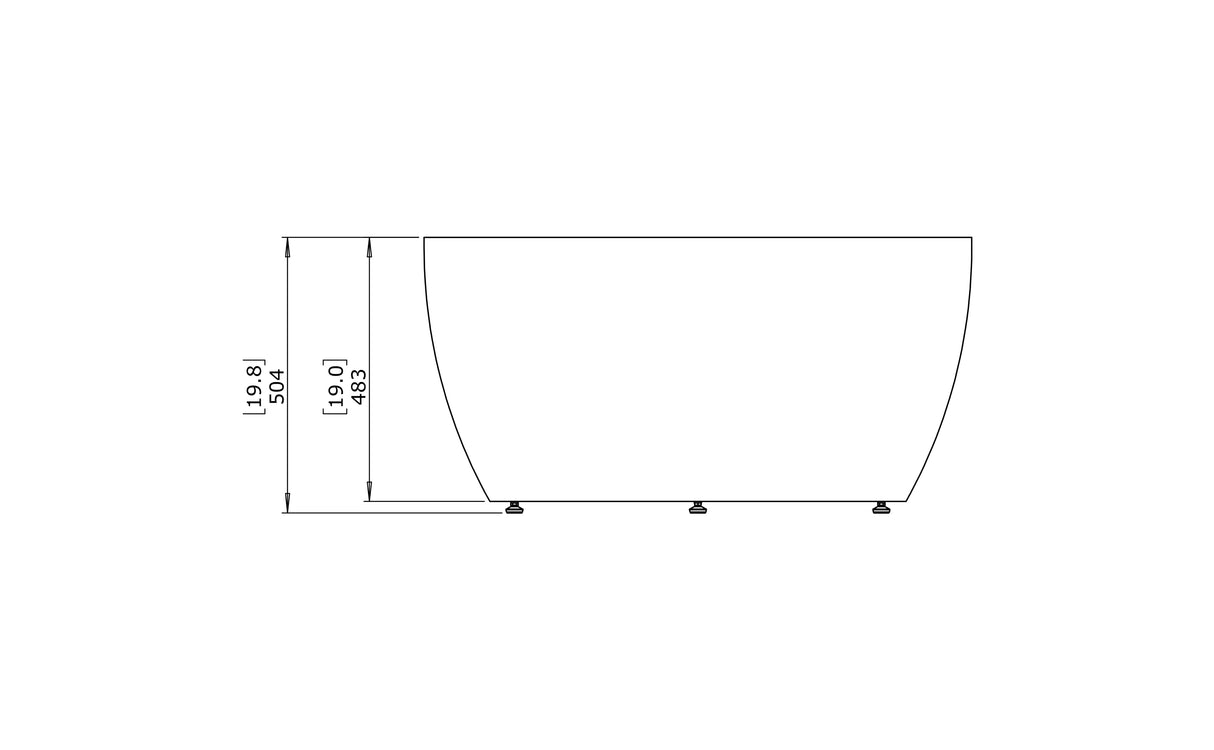 EcoSmart CURV 30/40 Concrete Coffee Table