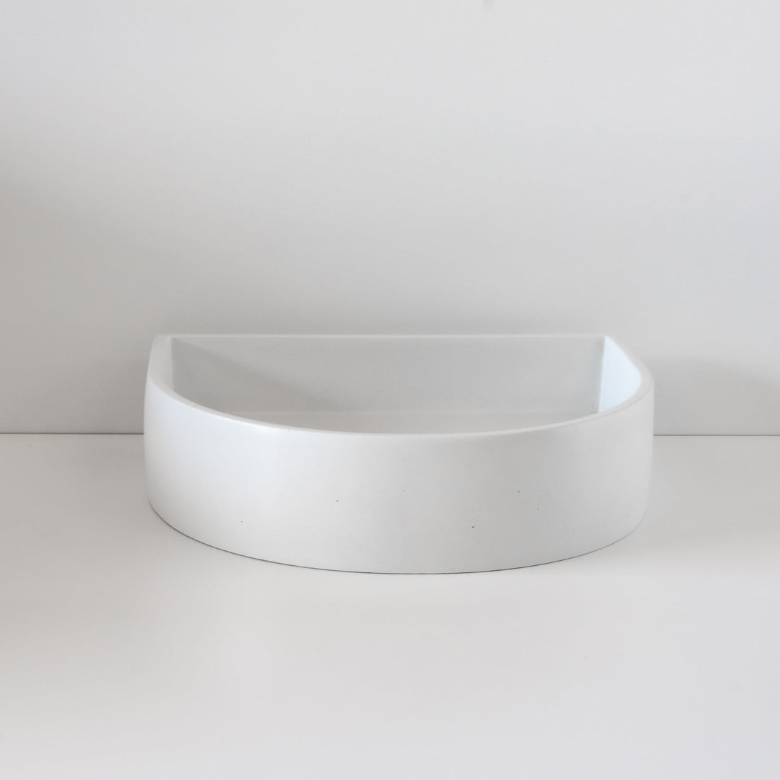 Sticks & Stone Concrete Polished Half Moon Basin
