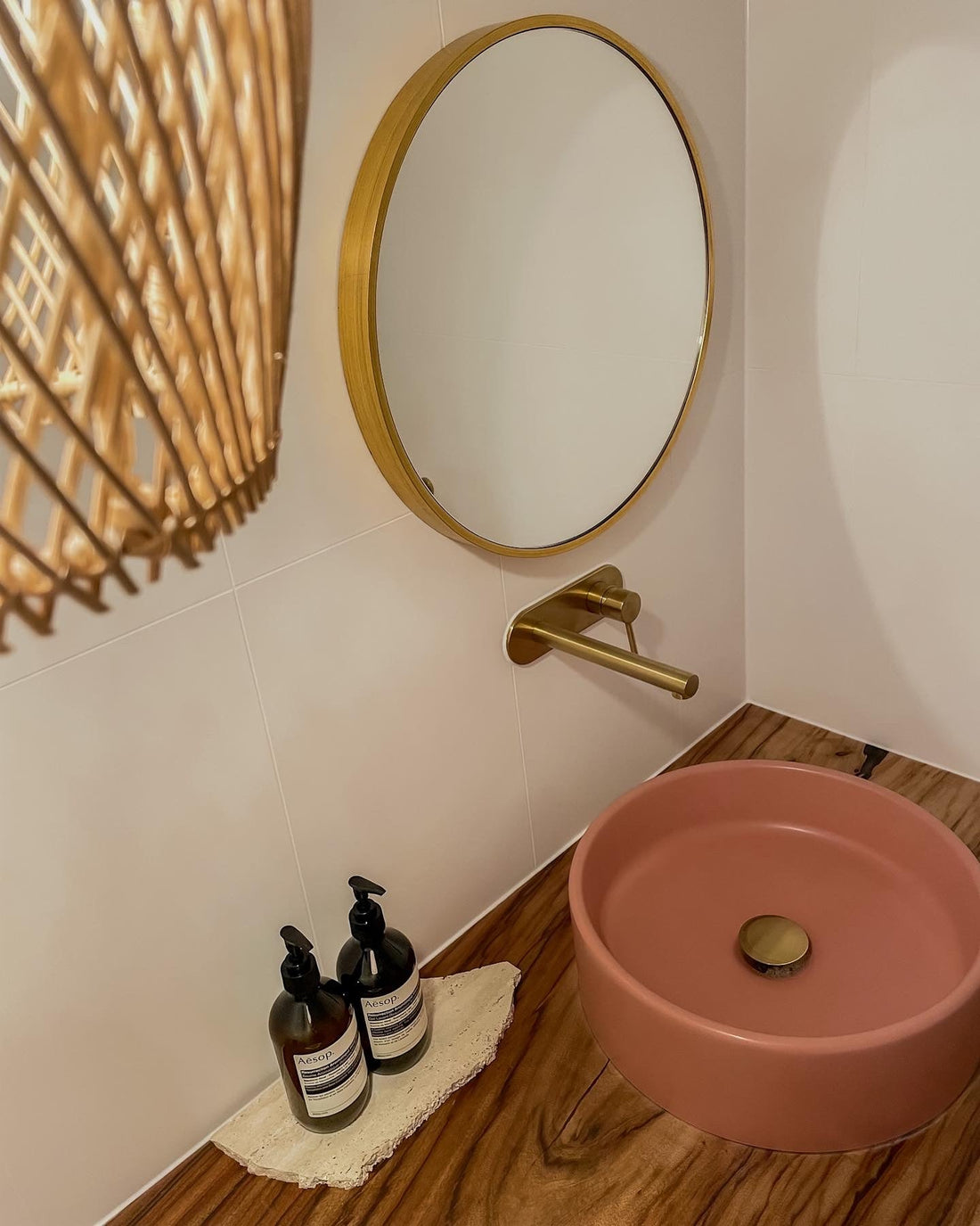 Sticks & Stone Concrete Polished Round Basin