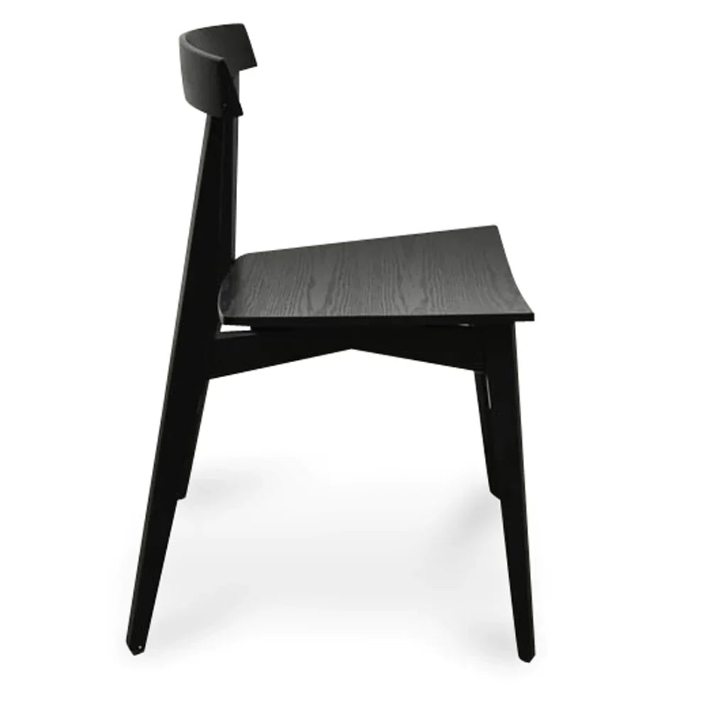 Calibre CDC2422-DR Dining Chair - Black Wood