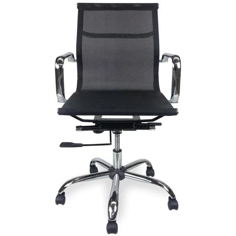 Calibre COC210 Designer Mesh Boardroom Office Chair - Low Back - Black