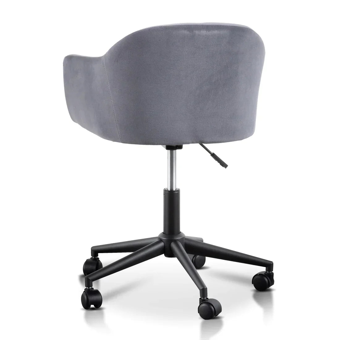 Calibre COC6196-LF Charcoal Velvet office Chair - Black Base
