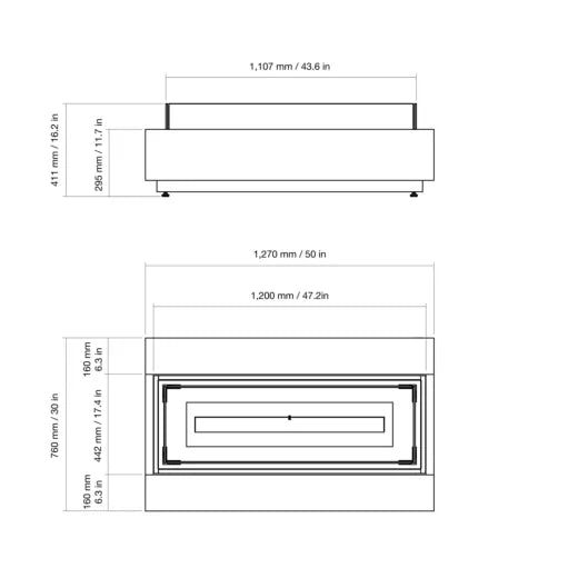 EcoSmart COSMO 50 Fire Table