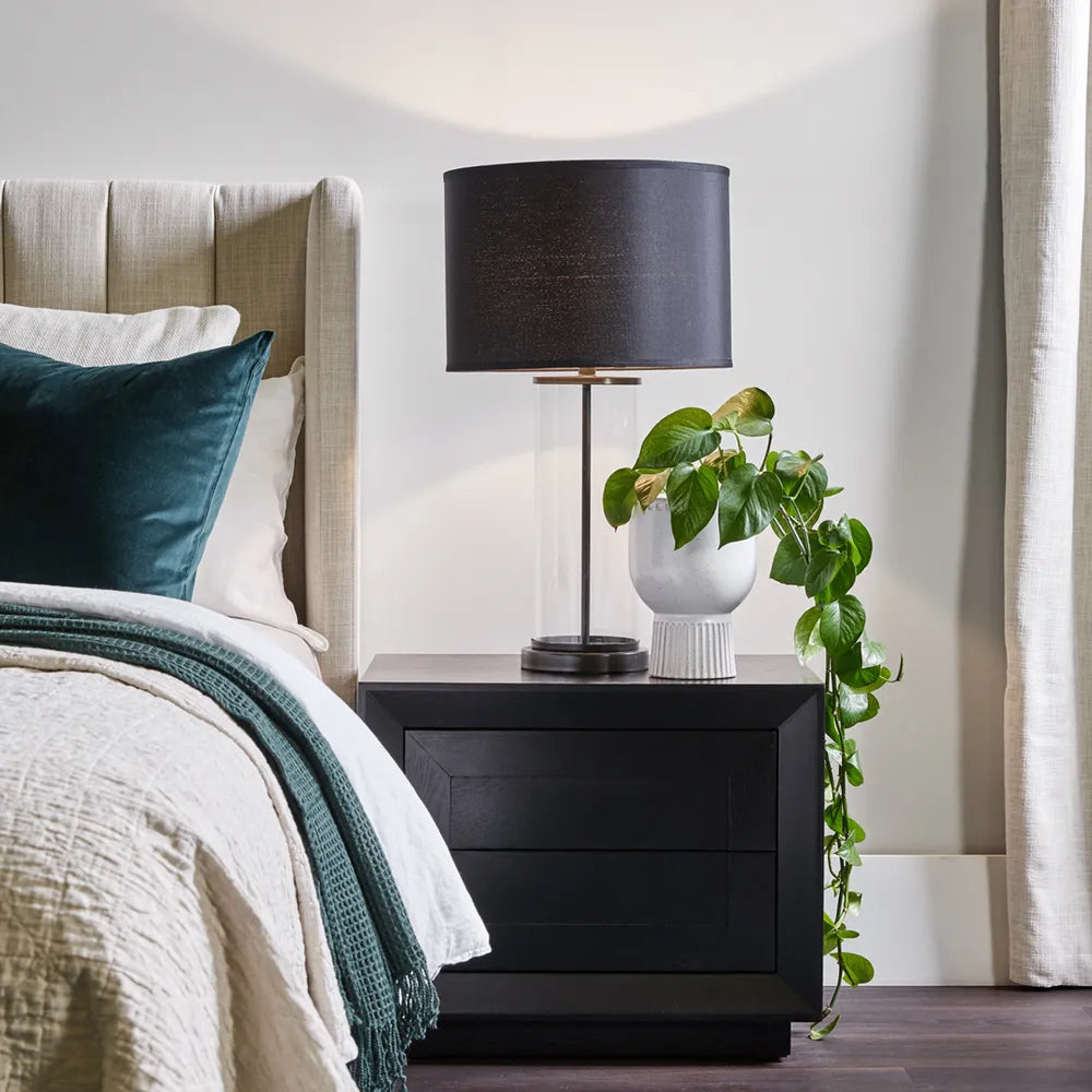 Central Park Queen Bedhead - Natural Linen