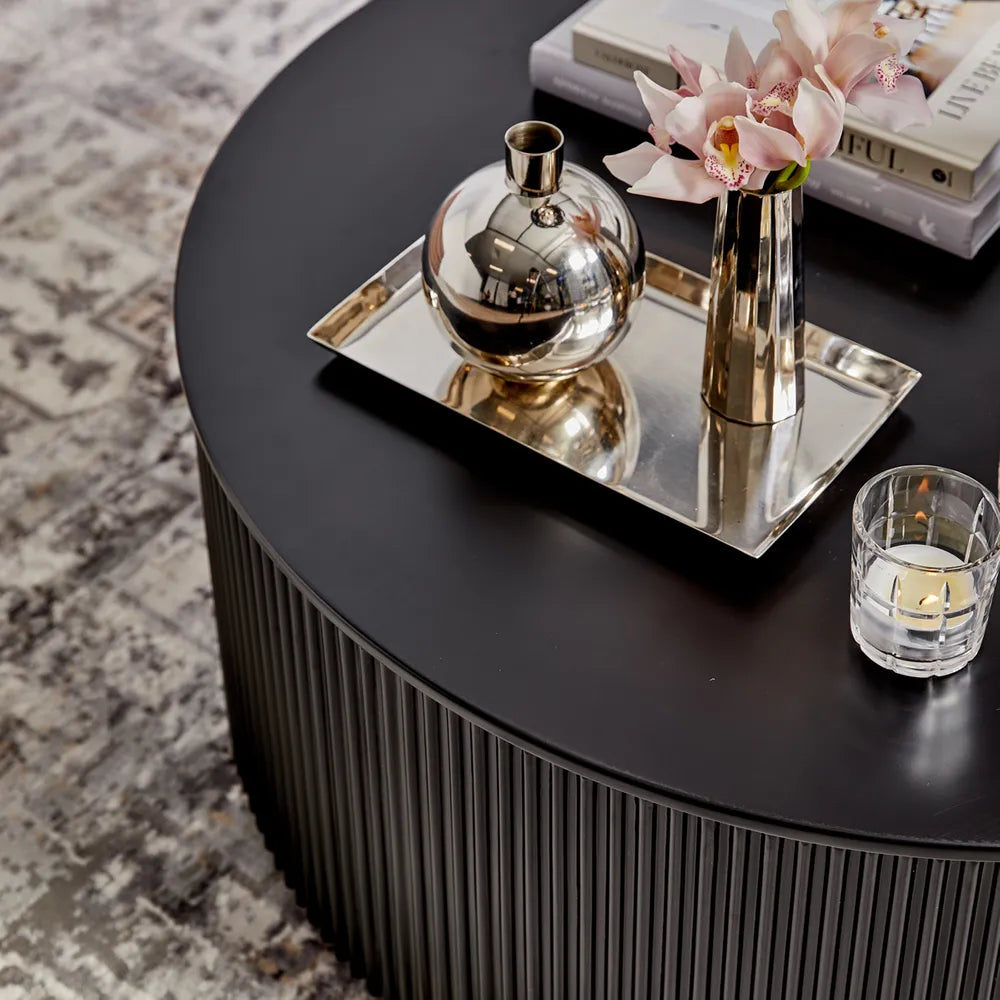 Nomad Round Coffee Table - Black