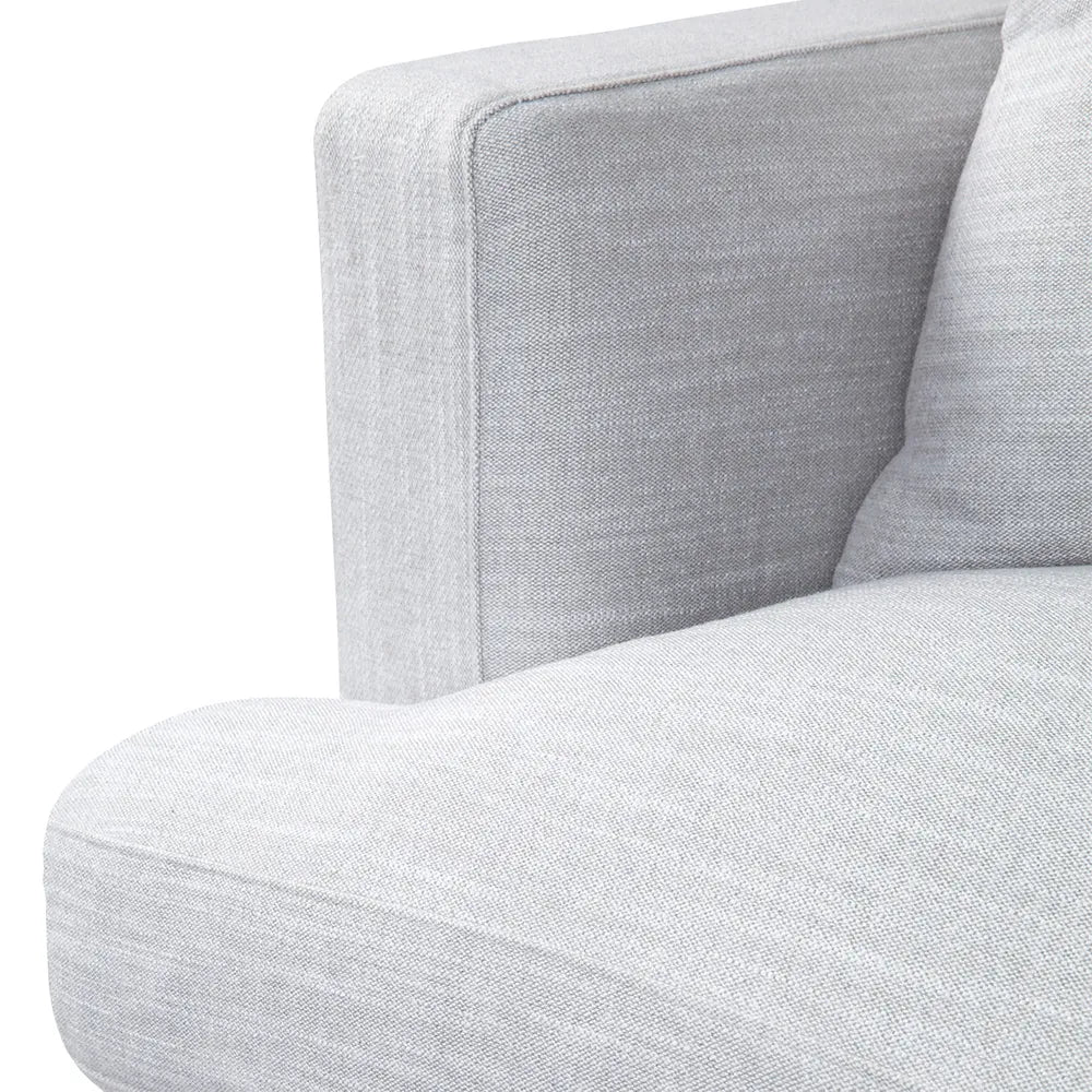 Birkshire 3 Seater Slip Cover Sofa - Grey Linen