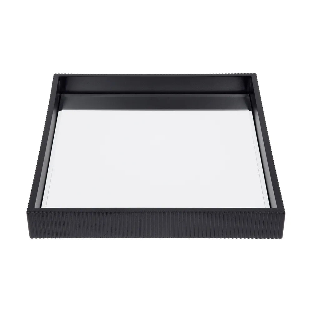 Miles Mirrored Tray - Medium Black